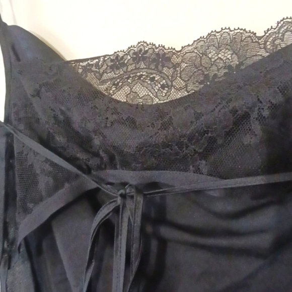 Victoria's Secret Silk Maxi Dress / Slip Black, Size L - Picture 6 of 11